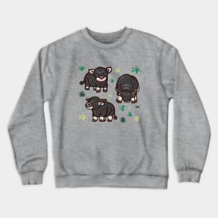 Baby water buffalos Crewneck Sweatshirt